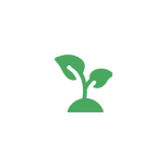 Green plant icon illustration